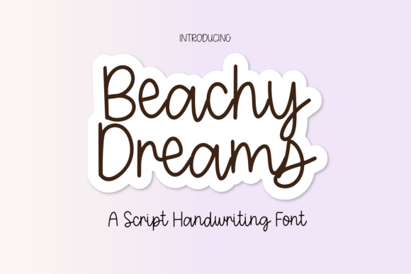 Beachy Dreams: A Handwritten Font for Creative Projects