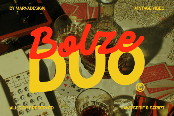 Bolze: A Vintage-Modern Font Duo for Bold Branding
