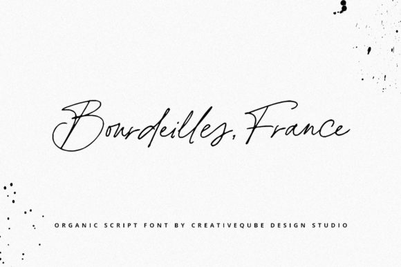 Bourdeilles France: A Script Font for Elegant Branding