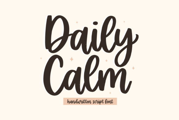 Daily Calm: The Handwritten Script Font with a Cheerful Vibe