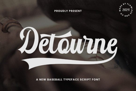 Detourne: A Script Retro-Style Font for Modern Design