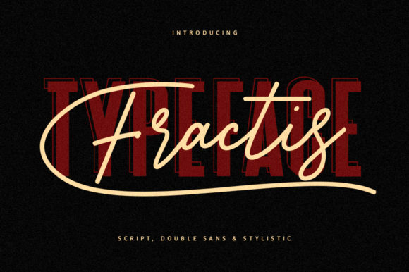Fractis: A Bold Duo Font for Standout Design