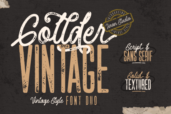 Gollder Vintage Duo: A Font Built for Adventure