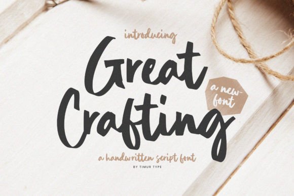 Great Crafting: The Handwritten Script Font with Soul