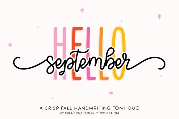 Hello September Duo: A Fresh Font Pairing for Modern Design
