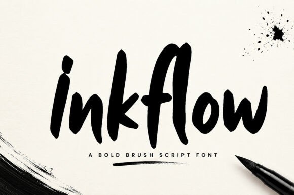 Inkflow: A Brush Script Font That Captures Handmade Energy