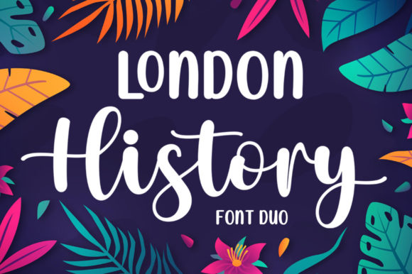 London History Duo: Where Cursive Charm Meets Modern Design