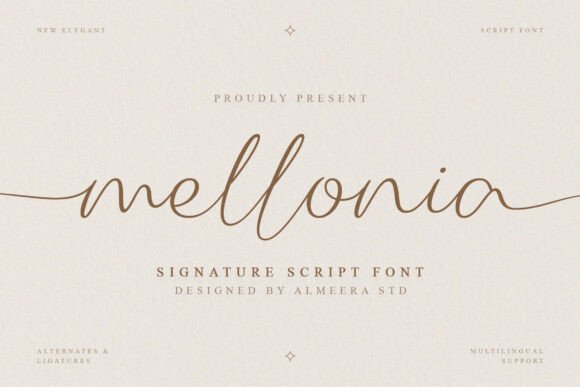 Mellonia: The Elegant Script Font for Modern Branding