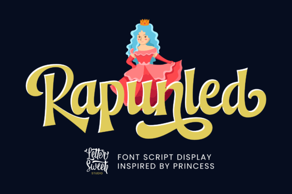 Rapunled: Crafting Whimsical Designs with a Fairy-Tale Script Font