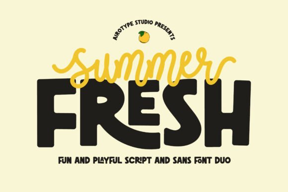 Summer Fresh: The Bold Font Duo for Cheerful Design