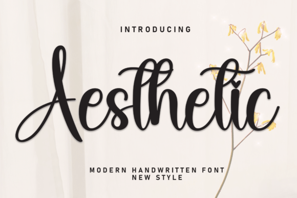 The Delicate Power of the Aesthetic Script Font