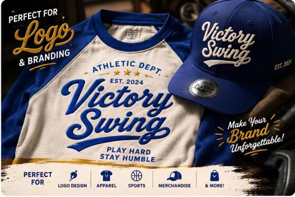 Victory Swing: Mastering the Art of Bold Vintage Script