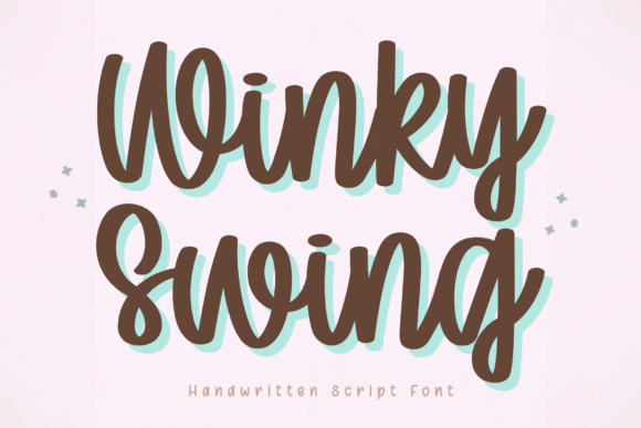 Winky Swing: A Playful Handwritten Script for Creative Projects
